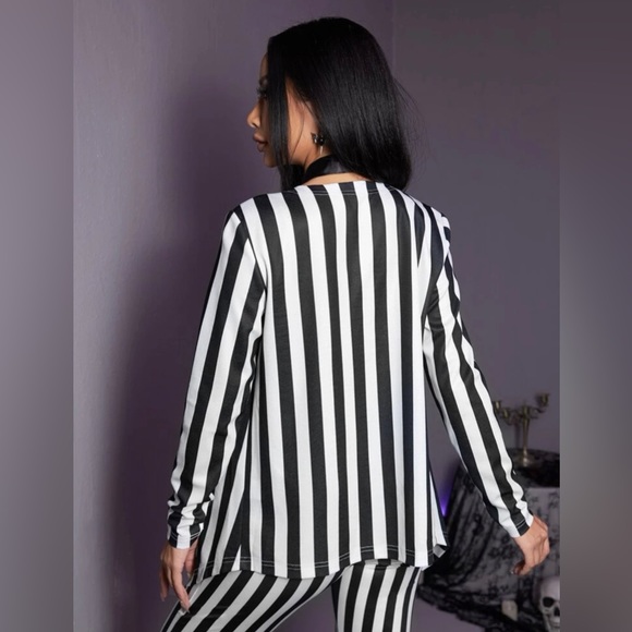 Women’s 2 Piece Black & White Long-sleeve Cardigan & Flared Jegging! - Picture 5 of 11